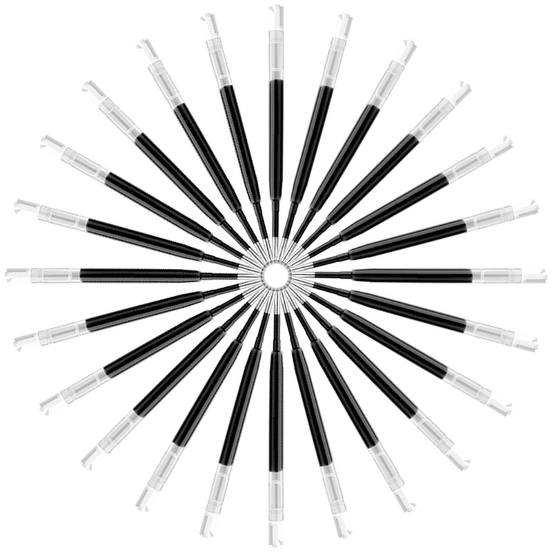 DunBong G2 Gel Ink Pen Refills, for Retractable Gel Pens, Gel Ink Rollerball Pens, 0.5mm Fine Point, Pack of 5 (Black) - Image 4